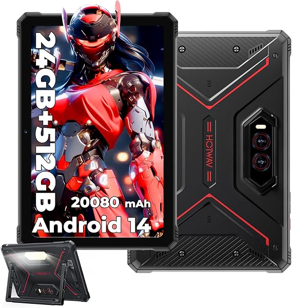 HOTWAV R9 Plus Rugged Tablet,11" 2K 24 GB+512 GB/TF 2TB 20080mAh Tablet