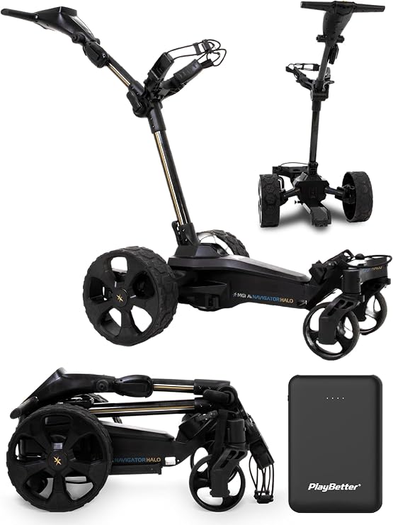 MGI Ai Navigator Halo with Halo Eye Remote Electric Golf Caddy Bundle