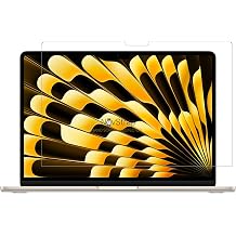 NovStrap MacBook Air 13.6 inç ile Uyumlu Ekran Koruyucu Film Nano HD Şeffaf, Ultra İnce, M2 M3 M4 M5 (A2681 A3113 A3240 A3449)