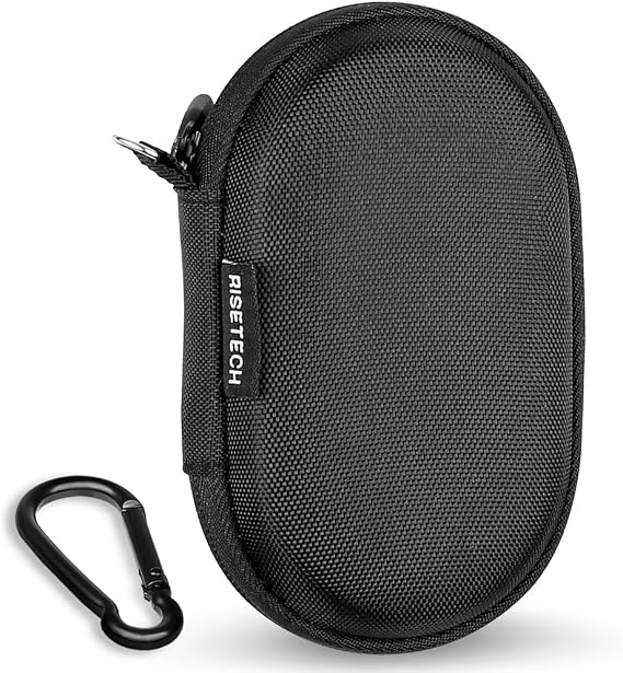 Earbud Case Holder Wired Earphone Case Hard EVA Small Zipper Pouch Compatible with JBL SoundGear Sense, Soundcore V20i, v30i, AeroFit Open-Ear Headphones, TOZO O2 True Open Ear -with Clip