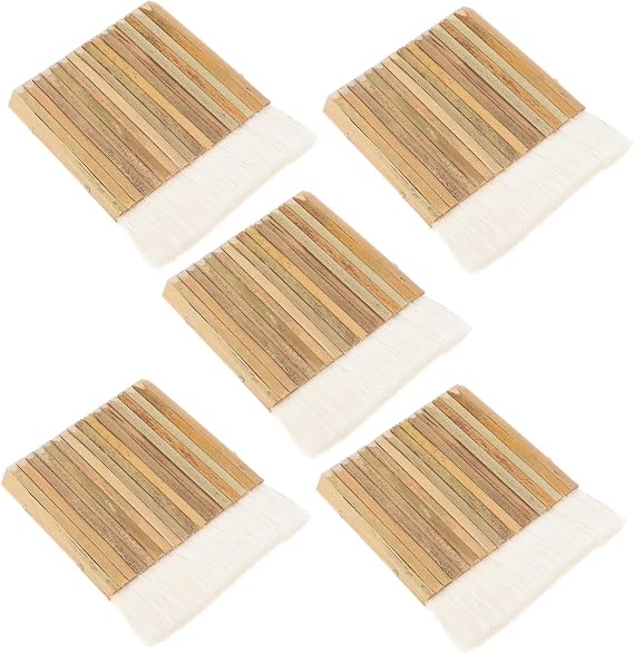 5pcs Hake Paint Brushes Set Soft Wool Watercolor Brushes for Art Supplies Painting and DIY Projects