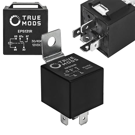 True Mods 12V 40/30 Amp 5-Pin SPDT Bosch Style Electrical Relay