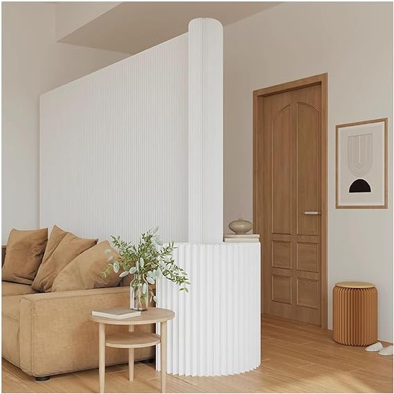 Room Dividers Foldable Room Divider Privacy Screen Partition with Shelf, Living Room and Bedroom Separation Partition for Home Office(400~500cmx240cm)
