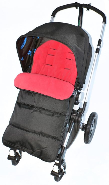 Footmuff/Cosy Toes Compatible with Bugaboo Pushchair Fire Red
