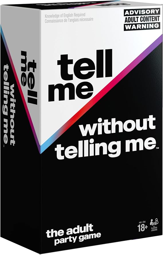 Spin Master Games, Tell Me Without Telling Me, The Viral Hit Adult Card Game, Bachelorette Party Activity, Meme Party Game, 2-10 Players, for Ages 18 & Up