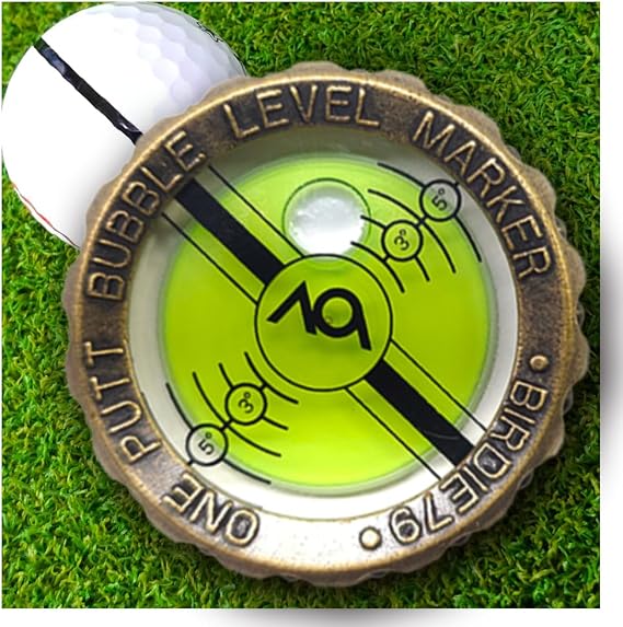BIRDIE79 Slope Master Pro Green Reader - 1.5m（4.9フィート）以内対応 - 高精度のグリーンリーディング補助機能付き、男女兼用のゴルフハットクリップボールマーカー