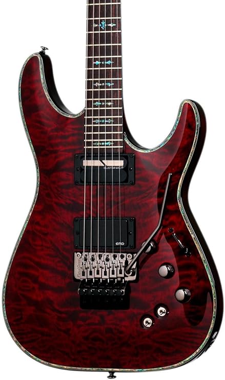 Schecter C-1 Hellraiser FR with Floyd Rose, Black Cherry Electric Guitar Parallel Import