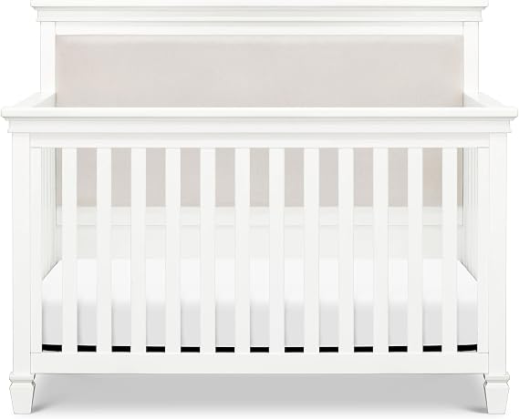 Namesake Darlington 4-in-1 Convertible Crib in Warm White, Greenguard Gold Certified