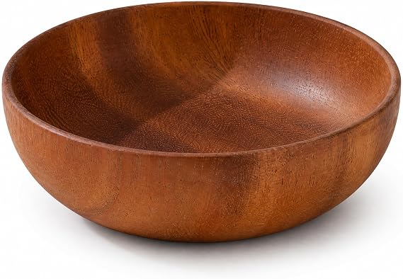 4.7inch Small Round Keys Bowl for Entryway, Acacia Decorative Bowl for Organizing Tabletop Decorative Organizer Basket for Keys Wallet Cell Phone for Fruit Candy Cracker