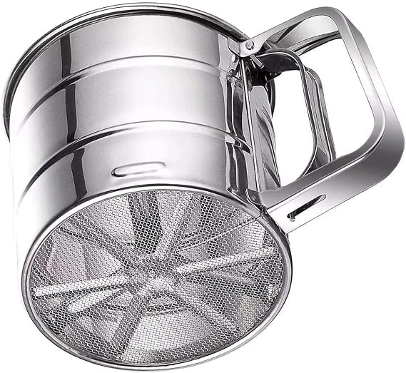 Stainless Steel Triggered Flour Sieving Apparatus, Flour Sieve, Flour Sieve, Practical Kitchenware,