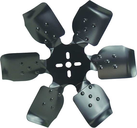 Derale 17315 Heavy Duty Fan Blade Series 1000 15" Steel Rigid Race Belt Driven Fan Standard Rotation , Black