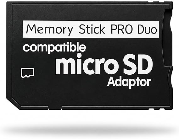Memory Stick PRO Duo Compatible Converter Adapter for Micro SD to MemoryStick PRO Duo SDHC/SDXC Card S3