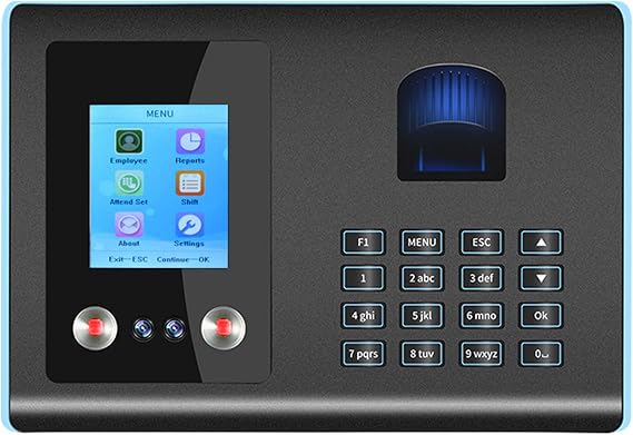 Intelligent Attendance Machine Face Fingerprint Password Recognition Mix Biometric Fingerprint Time Clock for Employees Timeclocks for Business,Korean