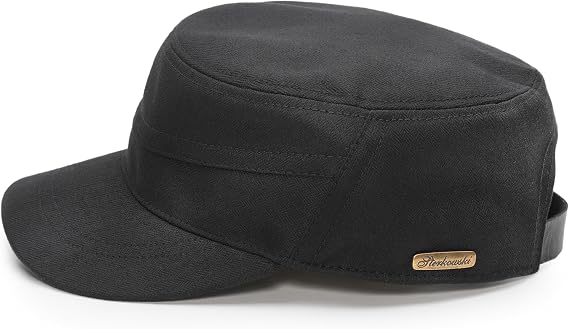 Sterkowski Model Patrol | Waxed Cotton Flat Cap for Men and Women | Lightweight and Comfortable Military Cap