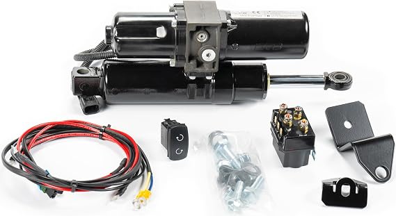 Warn 103840 Snow Plow Hydraulic Cylinder Provantage II Power Pivot for ProVantage II UTV Pushtubes for Blade Angling 20-1/2 Inch Length Single with Mounting Hardware and Wiring Harness