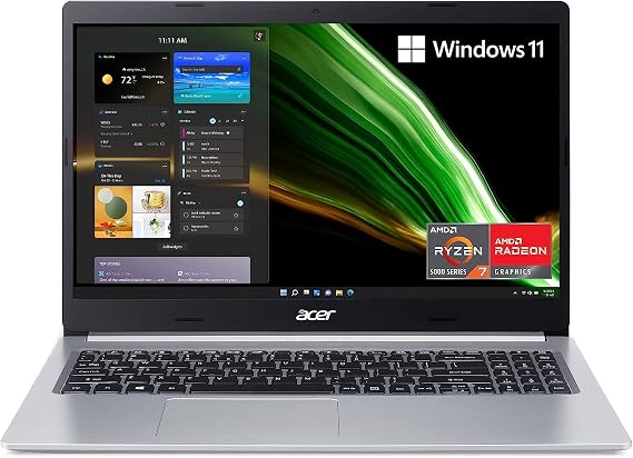 acer Laptop | Aspire 5 A515-45 | 15.6" 1920 x 1080 LED-Backlit | AMD Ryzen 7 5700U 8-Core | 24GB DDR4 | 2TB SSD | Windows 10 Home | Wi-Fi 6 - Backlit Keyboard - 720p HD Camera - Pure Silver