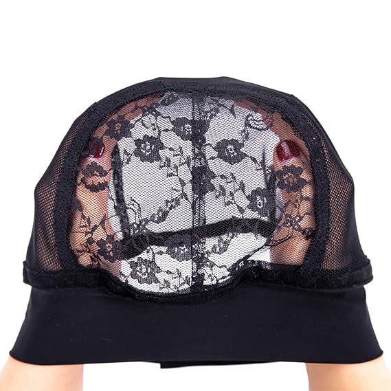Headband Wig Cap - Adjustable Hook & Loop Lace Wig Cap (Size: XL, 24-25in)