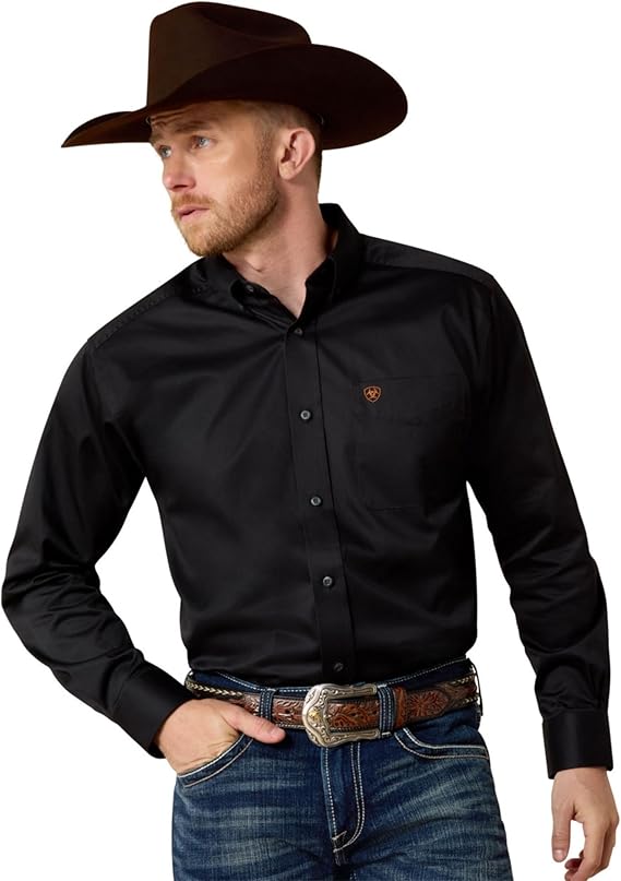 Ariat Men's Solid Twill Classic Fit Shirt