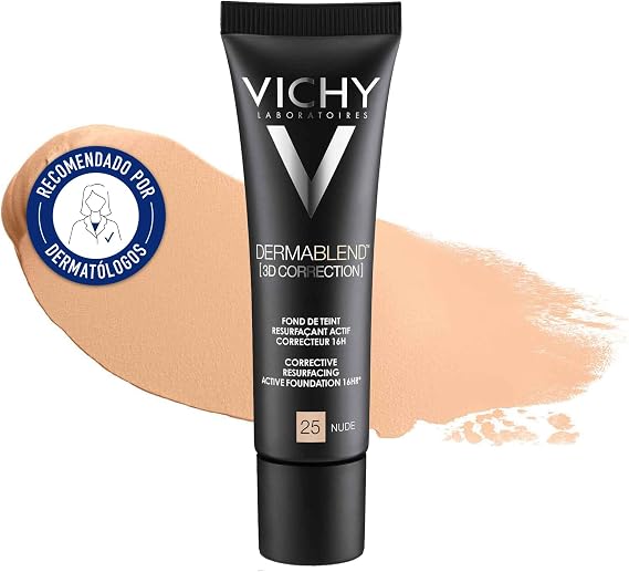 Vichy Dermablend 3D Correction Corrective Resurfacing Active Foundation 16HR SPF19 30ml - Nude 25