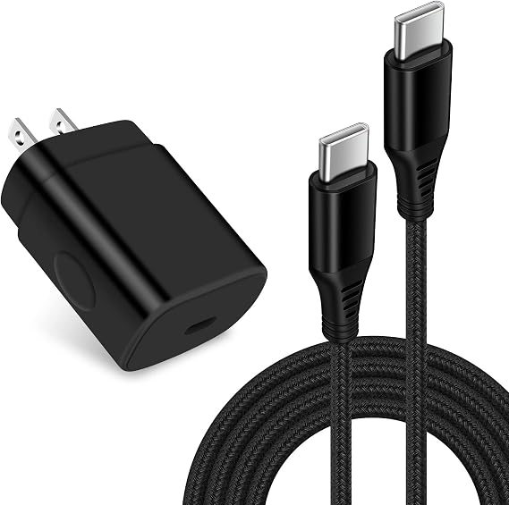 25W Super Fast Type C Charger USB C Charging Block for Samsung S26 Ultra | Wall Plug Box + 6FT C Andriod Phone Charger Cable for Galaxy A17 5G A16 S26+ S25 FE Z Flip7 Fold7 A36 A15 A54 S24 FE S23 S22