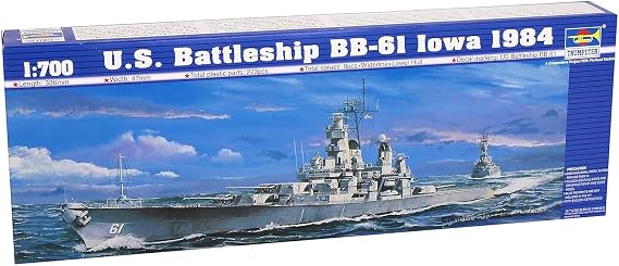 Trumpeter 1/700 USS Iowa BB61 Battleship 1984 Model Kit