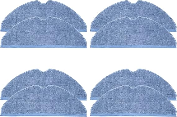 Vacuum Mop Replacement Pads for Roborock T7S T7S Plus S8/S8+/S7/S7MaxV,S7 MaxV Plus Reusable Hard Floor Cloth Expert Wet Replacement Microfiber Soft Pad (8)