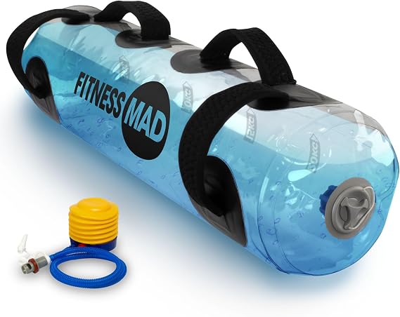 Fitness Mad Aqua Bag for Workouts 0-20KG | Portable Water Weight Bag for Strength Training & Balance | Sandbag alternative for Home Gym & Outdoor Use