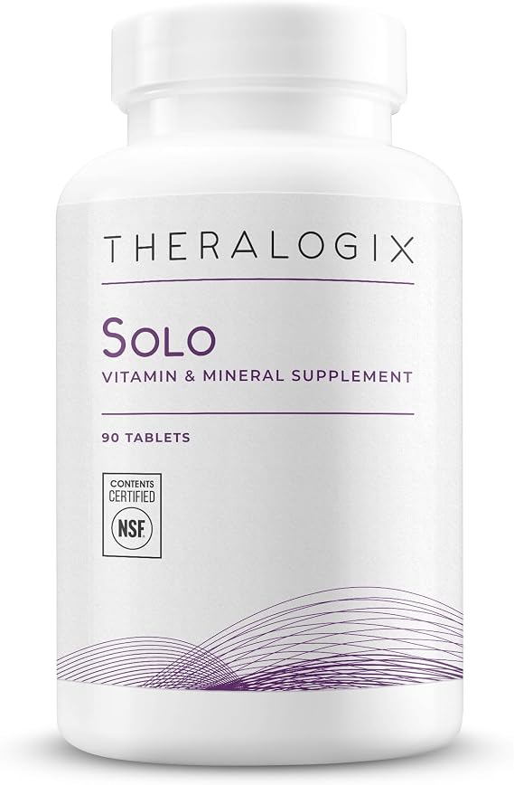 Theralogix Solo Multivitamin Without Iron Daily Wellness, NSF Certified | Supports healthy metabolism, brain function & immune health in men & women.*