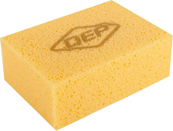 QEP 70006-18 Pro Square Grouting Sponge - All-Purpose Heavy-Duty, 6.7" x 4.6"