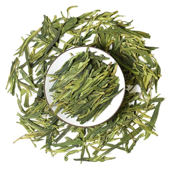 GOARTEA Bai Cha Long Jing Green Tea - 250g / 8.8oz Spring Anji Baicha Longjing - White Dragon Well Chinese Green Tea Loose Leaf