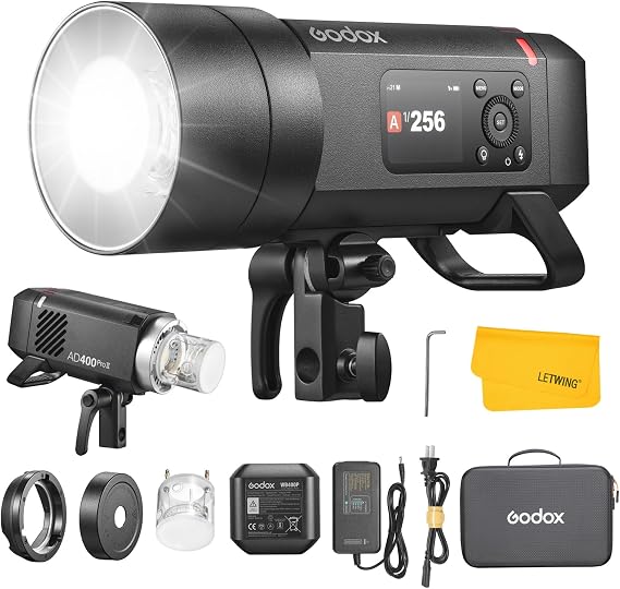 GODOX AD400 Pro II AD400Pro II Outdoor Flash Strobe, 400Ws TTL Studio Flash