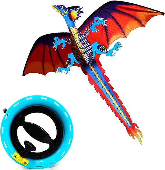 Touch the sky Huge Dragon Kite for Adults, Easy to Fly, Exquisite Fabrics and Unique Structure Design, Excellent Outdoor Games and Activity Toys, Suitable for Beginners.