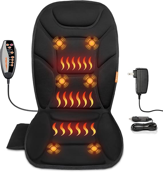 CARSHION Massage Chair Pad with Full Back Thighs Heat