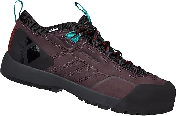 Black Diamond Equipment Women's Mission Leather Low Wp Approach Shoes - Mulberry-Black - 7.5