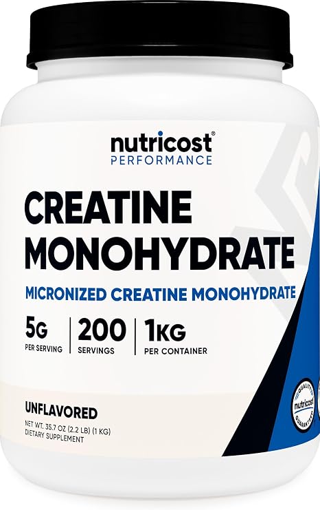 Nutricost Creatine Monohydrate Micronized Powder (1 KG)
