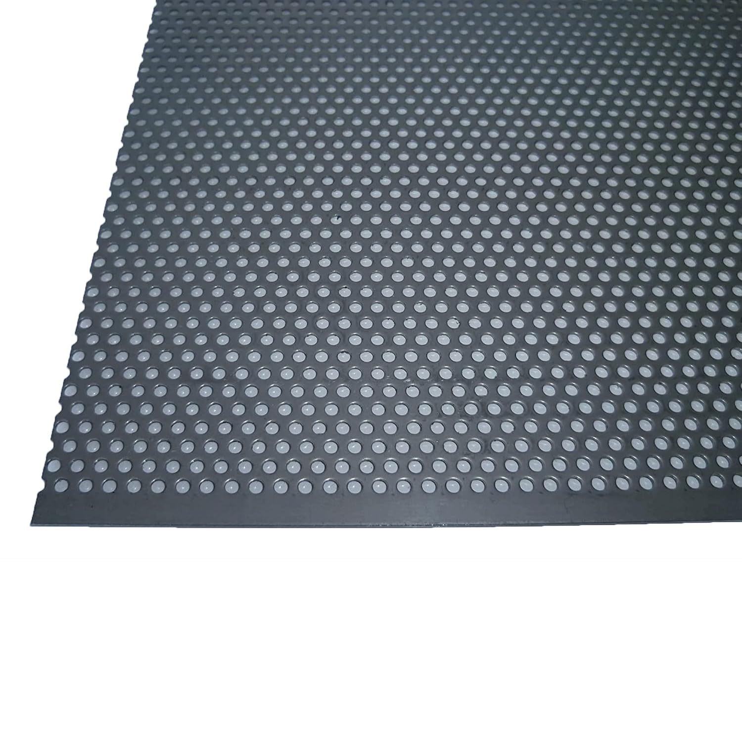 B&T Metal Perforated Sheet Cut Sheet Metal 1.0 mm Thick Round Perforation Diameter 3 mm Offset RV 3-5 Stainless Steel Sheet Customisable V2A Perforated Blank Rolled Hole Grille 1.4301 Rust-proof [Energy Class A]