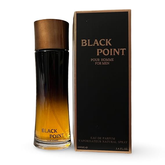 BLACK POINT Pour Homme Eau de Parfum for Men, Natural Spray with Star Anise and Citrus Notes, 3.4 Fl Oz, 100ml