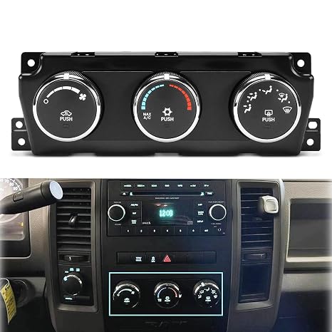 Climate Control Module for 2010-2012 Ram 1500 2500 3500 a/c Control Panel