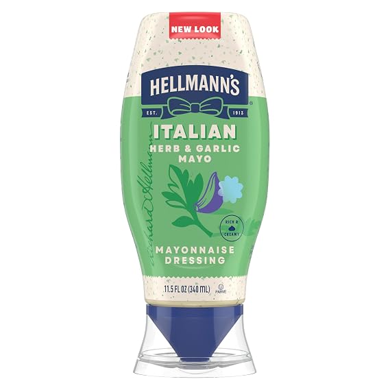 Hellmann's Italian Herb & Garlic Mayonnaise 11.5 oz, Sandwich Sauce, 1PK