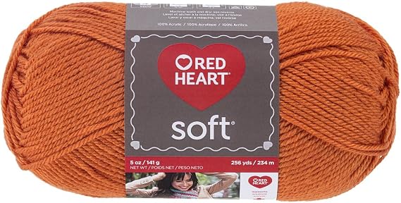 Red Heart Soft Yarn, Tangerine