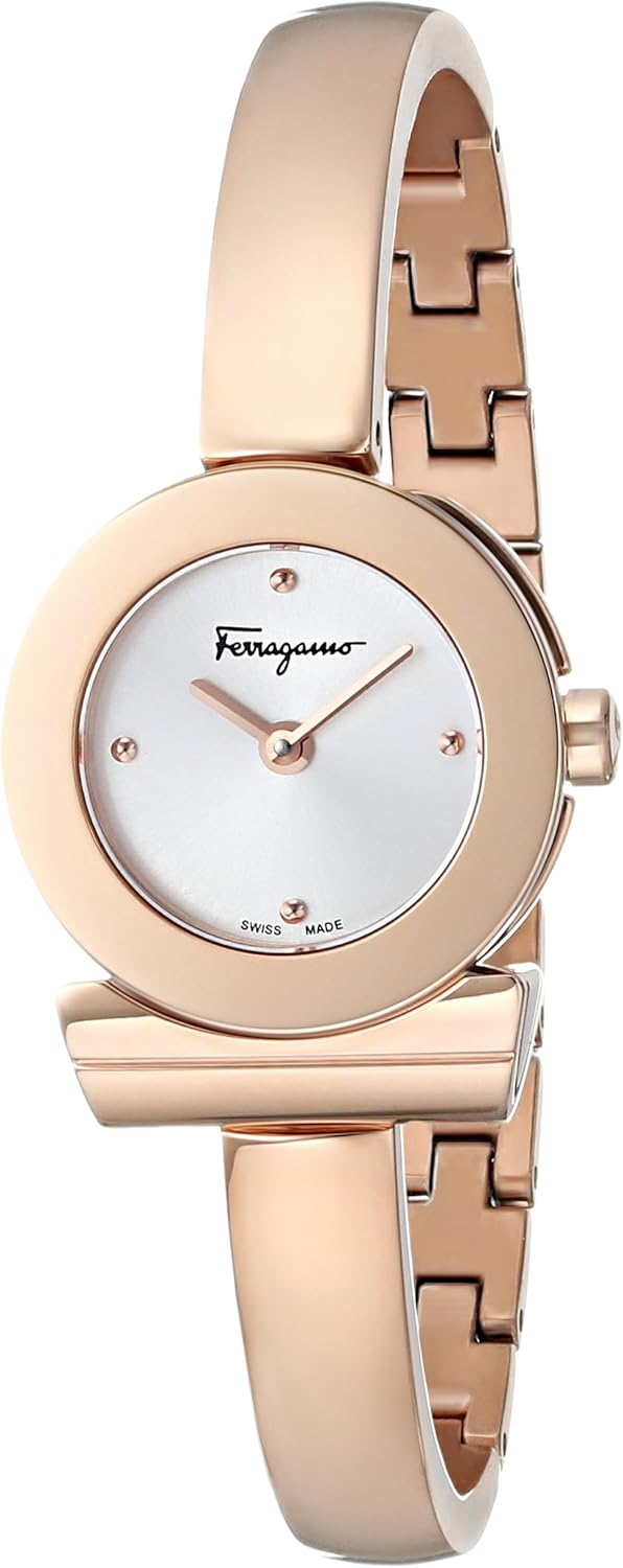 Salvatore Ferragamo Women's FQ5050014 Gancino Rose Gold-Tone Bracelet Watch