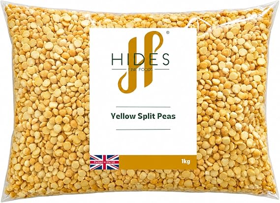 Hides Fine Foods - Yellow Split Peas 1kg - GMO Free - Suitable for Vegetarians - Cooking - Soups - Mushy Peas - Pease Pudding - Dips - Supports Digestive Health