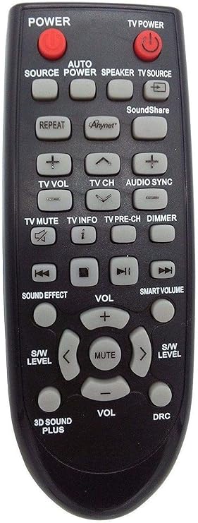 New Replacement Remote Control for Samsung AH59-02547A HW-FM45 HW-F550 HW-FM45C HW-E450/ZA HW-E450C HW-E450/ZA Soundbar