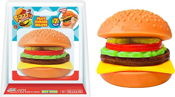 JA-RU Foodie Fusion Squishy Play Burger Toy (1 Pk) 6723-1