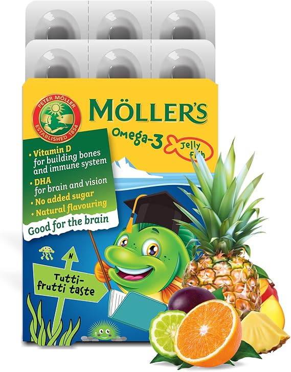 Moller’s ® | Omega 3 Jellies for Children | Tutti Frutti | 36 Capsules