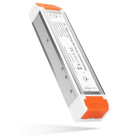 LEDMO LED Dimmable Driver 120W 12V DC Quiet Operation Universal Regulated | 12V Dimmable Power Supply Low Voltage Transformer for Christmas Constant LED Lights