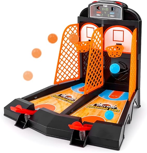 GOODLYSPORTS Mini Basketball Gifts for Boys, Tabletop & Desktop Games | Desk Toys for Office for Adults and Kids, Shooting & Basketball Games,Birthday Party Sports Gifts for Boys 8-12