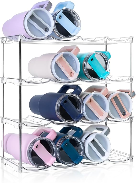 Larger Water Bottle Organizer for Stanley 40 oz Tumbler, Tumbler Organizer