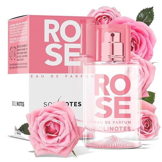 Solinotes Rose Eau de Parfum, Peony & Musk, for Women & Men, 1.7 Fl Oz