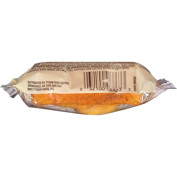 Chef Pierre Individually Wrapped Mini Cornbread Loaf, 2 Ounce -- 48 per case.